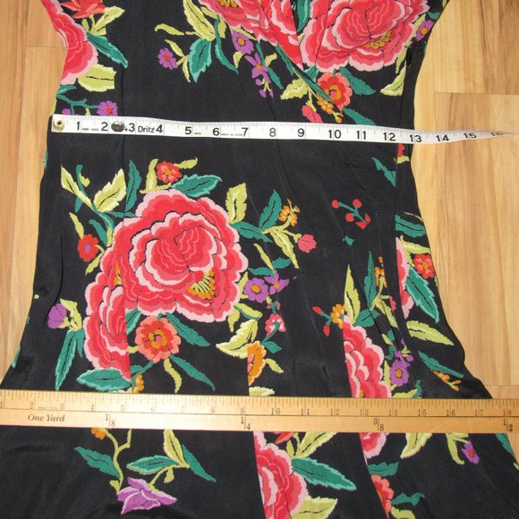 Vintage 80s Norma Kamali Dress Does 1920s Or 1930s Garden Party Dress S - Picture 11 of 15